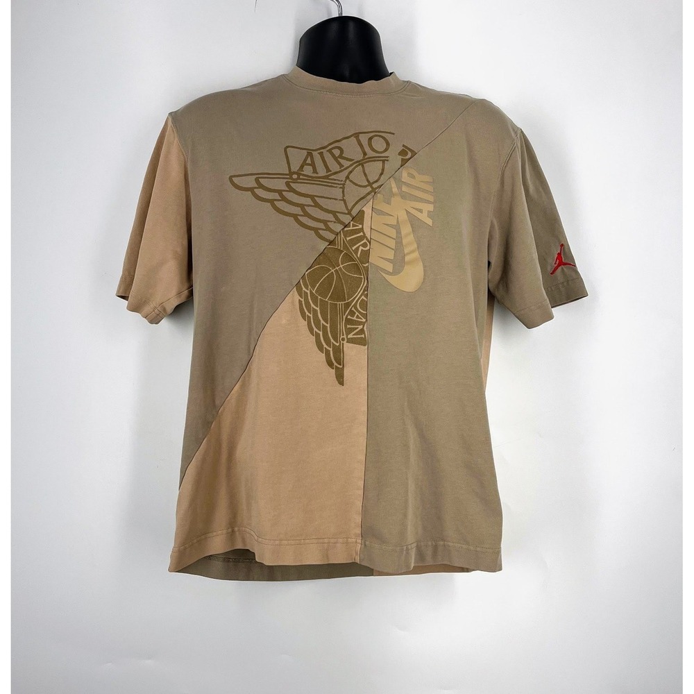 Travis Scott Cactus Jack x Jordan T-Shirt Khaki Desert CW3167-247‎ Men's Size M
